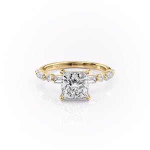 The Patricia Set With A 1.5 Carat Princess Lab Diamond