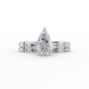 The Patricia Set With A 1.5 Carat Pear Moissanite