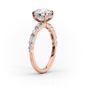 The Patricia Set With A 4 Carat Pear Moissanite