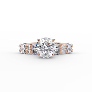 The Patricia Set With A 2 Carat Round Lab Diamond