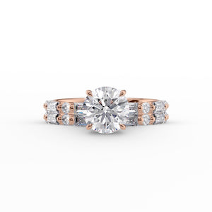 The Patricia Set With A 2 Carat Round Moissanite