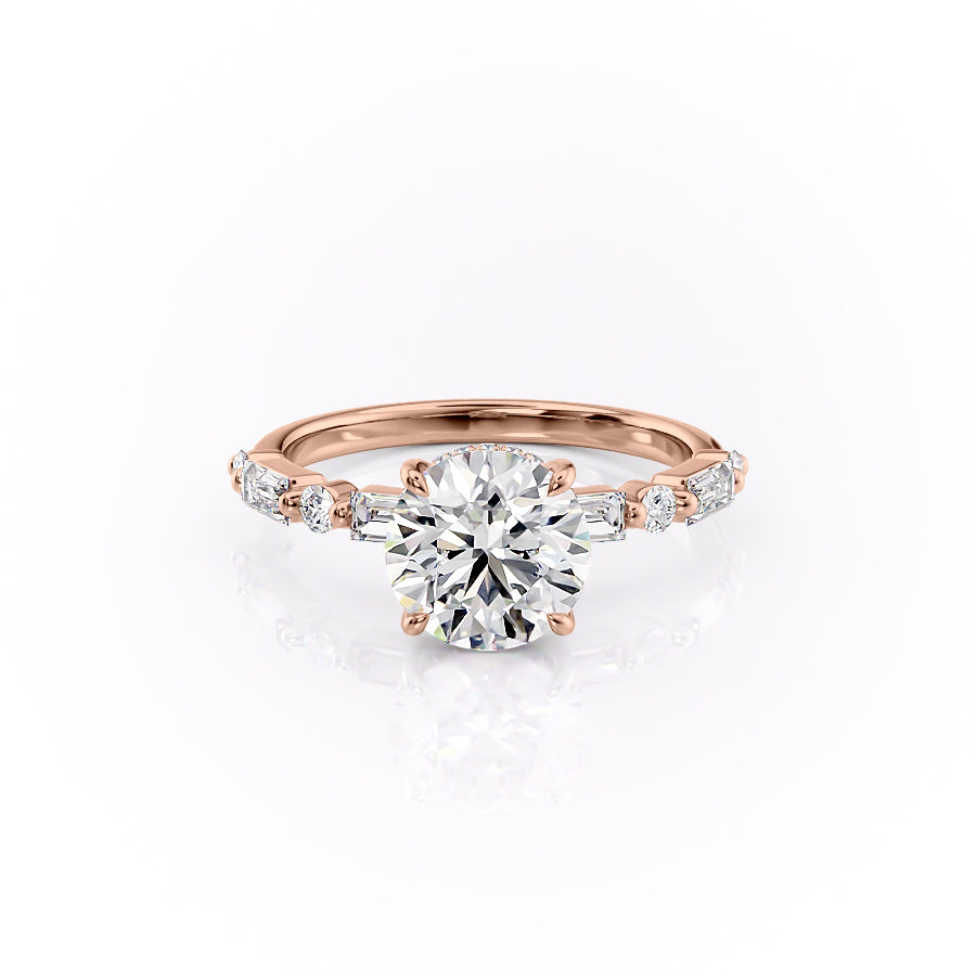 The Patricia Set With A 1.5 Carat Round Moissanite