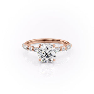 The Patricia Set With A 1.5 Carat Round Lab Diamond