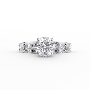 The Patricia Set With A 2 Carat Round Lab Diamond