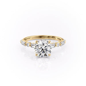 The Patricia Set With A 1.54 Carat Round Lab Diamond
