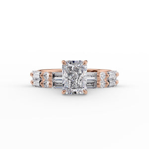 The Patricia Set With A 2 Carat Radiant Lab Diamond