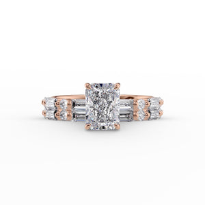 The Patricia Set With A 2 Carat Radiant Lab Diamond