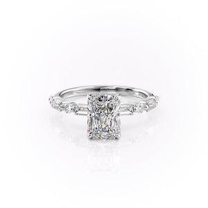 The Patricia Set With A 5 Carat Radiant Moissanite