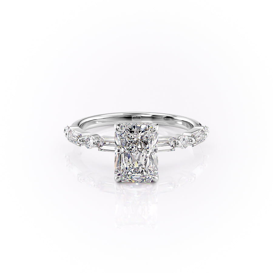 The Patricia Set With A 1 Carat Radiant Lab Diamond