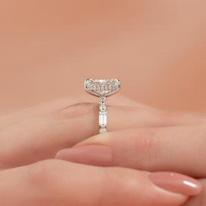 The Patricia Set With A 2 Carat Radiant Lab Diamond
