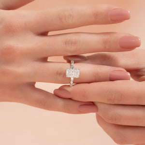 The Patricia Set With A 2 Carat Radiant Lab Diamond
