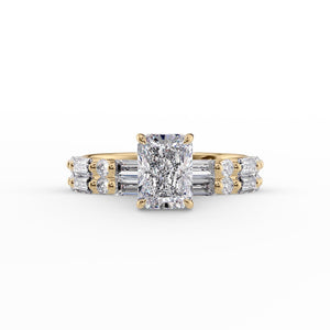 The Patricia Set With A 2 Carat Radiant Lab Diamond