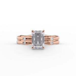 The Samantha Set With A 1 Carat Emerald Lab Diamond