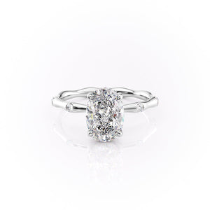 The Samantha Set With A 3 Carat Oval Lab Diamond