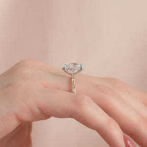 The Samantha Set With A 2 Carat Oval Lab Diamond