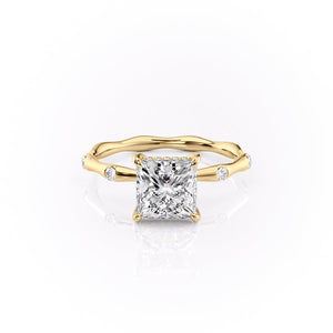 The Samantha Set With A 1 Carat Princess Lab Diamond