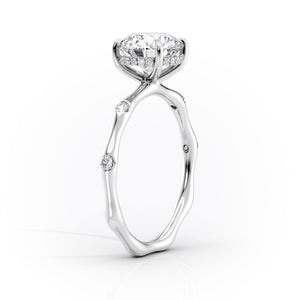 The Samantha Set With A 1 Carat Oval Lab Diamond