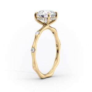 The Samantha Set With A 2.5 Carat Pear Lab Diamond