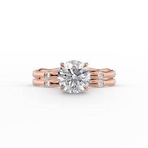 The Samantha Set With A 2 Carat Round Lab Diamond
