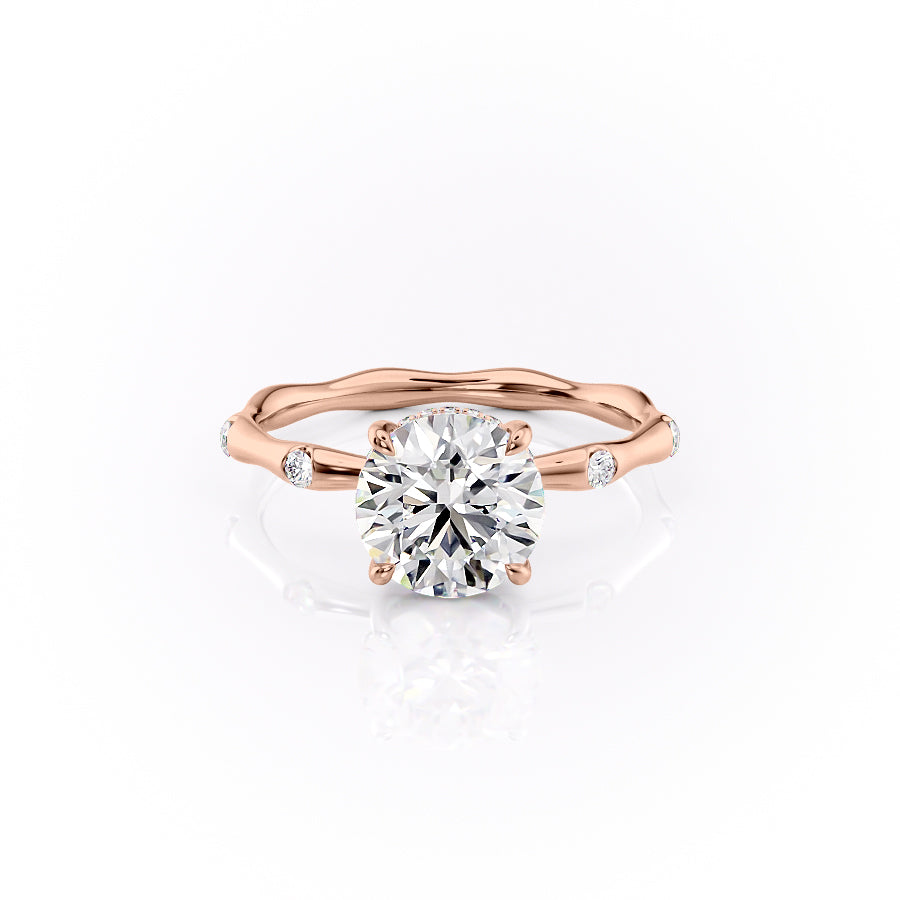 The Samantha Set With A 1 Carat Round Lab Diamond