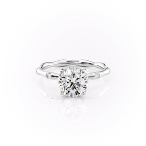 The Samantha Set With A 2 Carat Round Lab Diamond