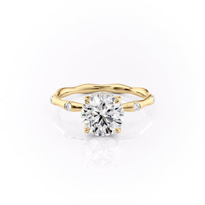 The Samantha Set With A 1.5 Carat Round Lab Diamond