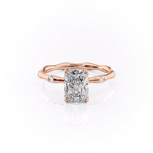 The Samantha Set With A 3 Carat Radiant Lab Diamond