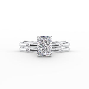 The Samantha Set With A 3 Carat Radiant Lab Diamond