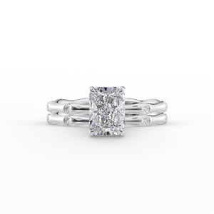 The Samantha Set With A 1 Carat Radiant Lab Diamond