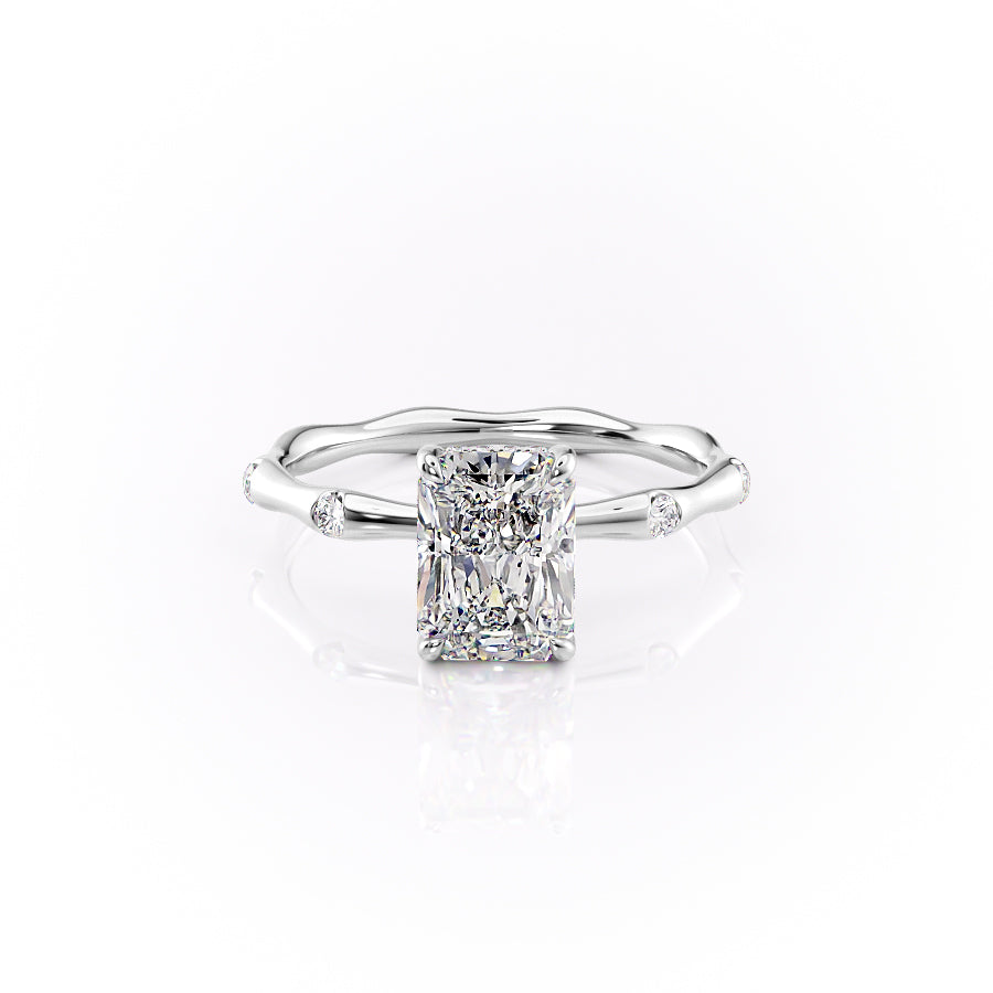 The Samantha Set With A 3 Carat Radiant Lab Diamond