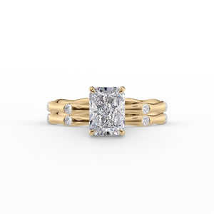The Samantha Set With A 2 Carat Radiant Lab Diamond