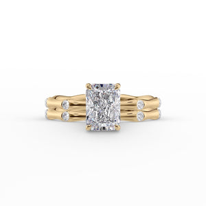 The Samantha Set With A 1.5 Carat Radiant Lab Diamond