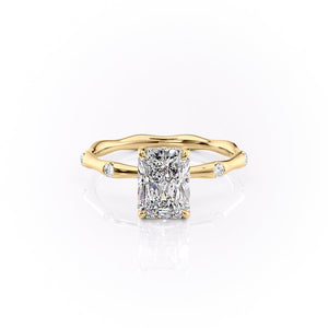 The Samantha Set With A 3 Carat Radiant Lab Diamond