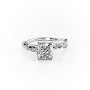 The Robin Set With A 1.5 Carat Cushion Lab Diamond