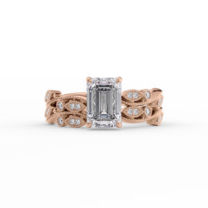 The Robin Set With A 1 Carat Emerald Lab Diamond
