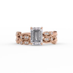The Robin Set With A 3 Carat Emerald Lab Diamond
