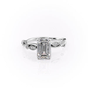 The Robin Set With A 3 Carat Emerald Lab Diamond