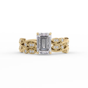 The Robin Set With A 2 Carat Emerald Lab Diamond