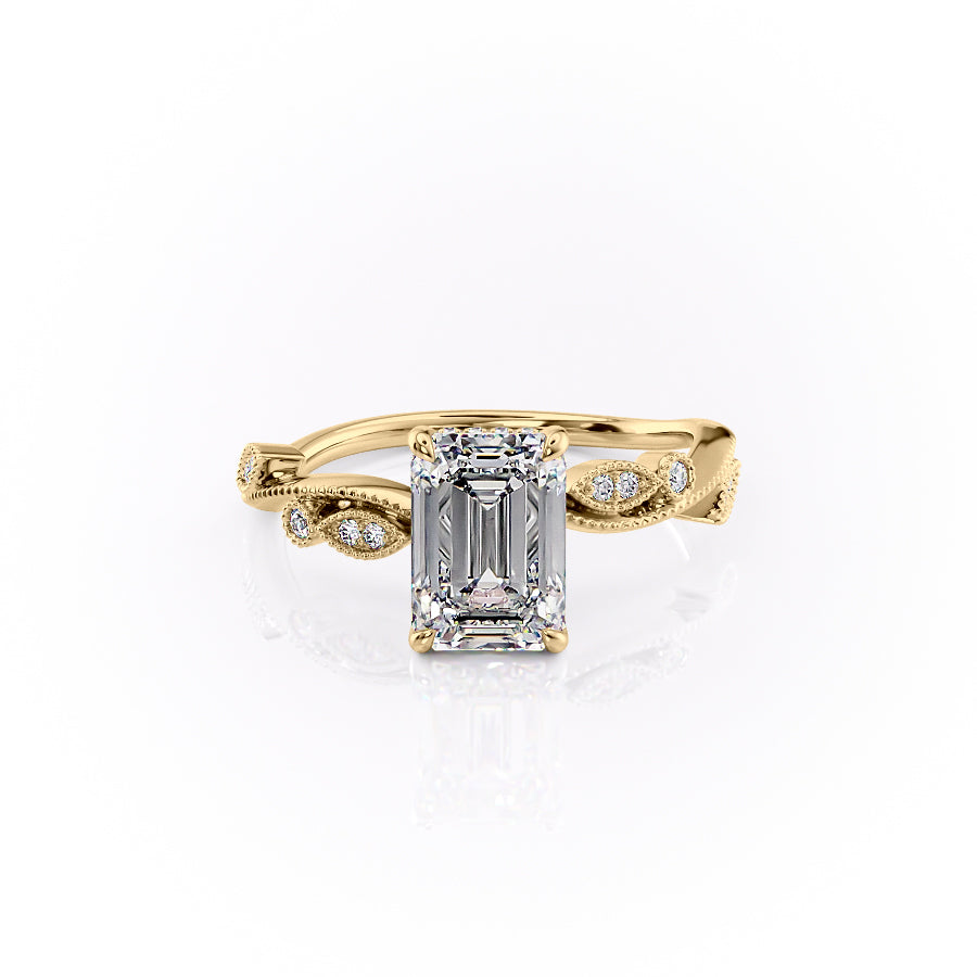 The Robin Set With A 2 Carat Emerald Lab Diamond