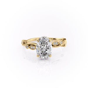 The Robin Set With A 3 Carat Oval Lab Diamond