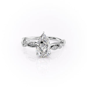 The Robin Set With A 1 Carat Pear Lab Diamond