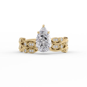 The Robin Set With A 2 Carat Pear Lab Diamond