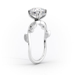 The Robin Set With A 1 Carat Pear Lab Diamond
