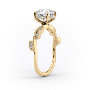 The Robin Set With A 1 Carat Emerald Lab Diamond