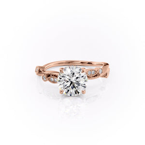 The Robin Set With A 2.5 Carat Round Lab Diamond