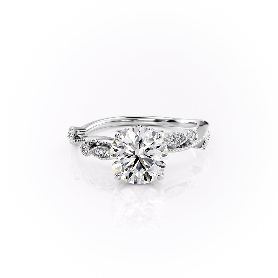 The Robin Set With A 1.5 Carat Round Lab Diamond