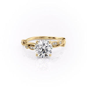 The Robin Set With A 2 Carat Round Lab Diamond