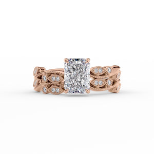 The Robin Set With A 2 Carat Radiant Lab Diamond