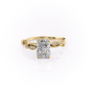 The Robin Set With A 2 Carat Radiant Lab Diamond