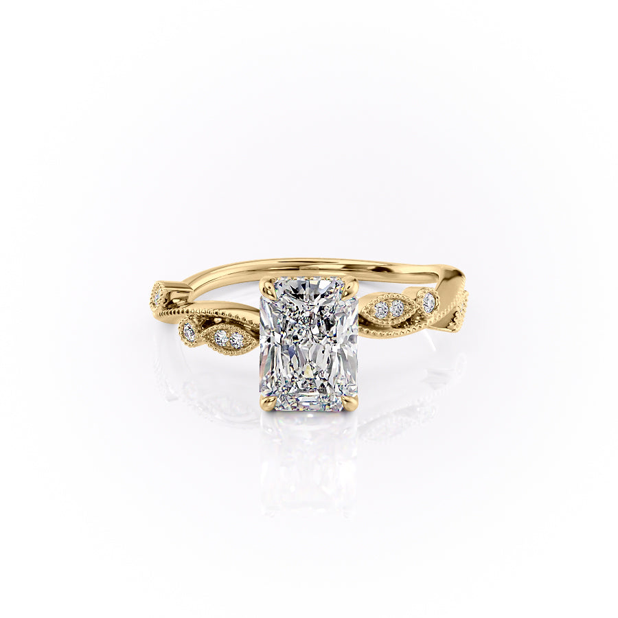 The Robin Set With A 2 Carat Radiant Lab Diamond